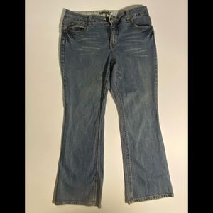 Apt 9 Womens Jeans Blue Size 12s Mid Rise Bootcut